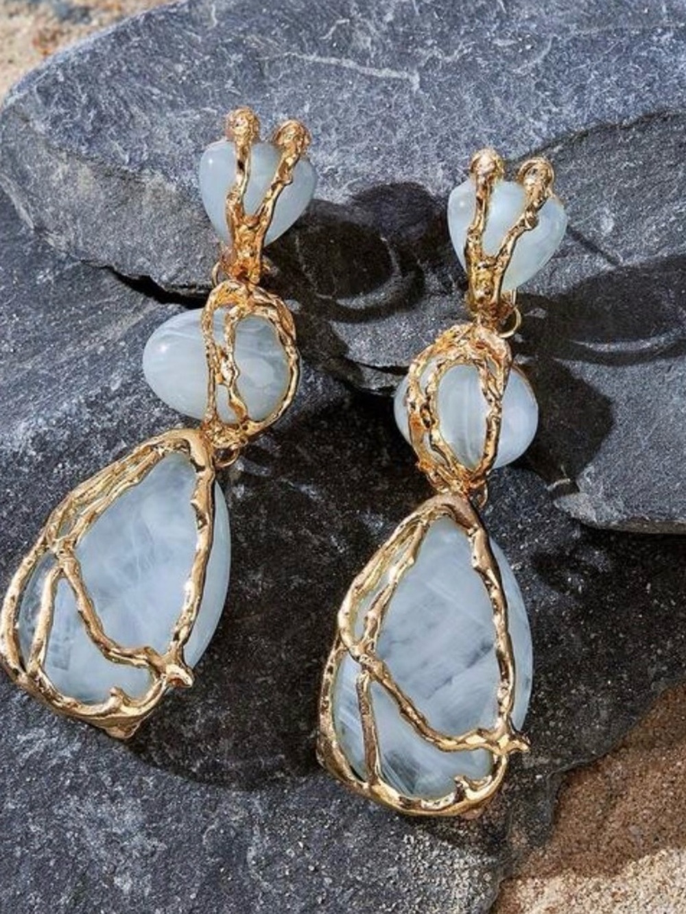 New!Blue Elegant Drop Earrings - Women Jewelry
